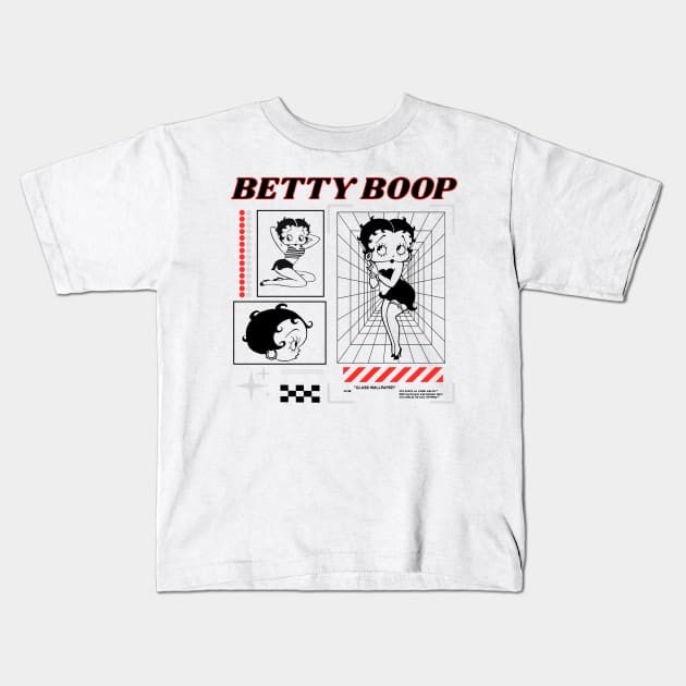 betty boop // vintage style Kids T-Shirt by Distiramoth